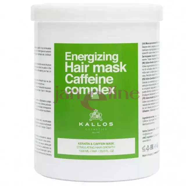 Kallos vlasová maska stimulujúca rast vlasov  - CAFFEINE COMPLEX 1000 ml