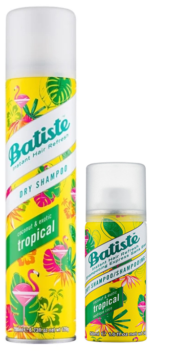 Batiste dry shampoo TROPICAL 200ml +50ml GRATIS