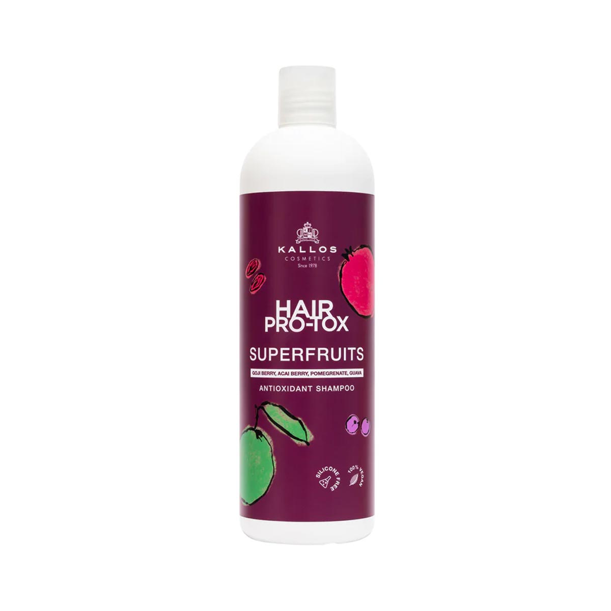 Kallos Hair Pro-Tox SUPERFRUITS antioxidačný šampón na vlasy 1000 ml
