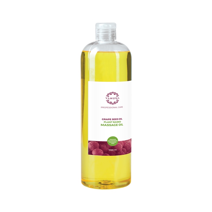 YAMUNA rastlinný telový masážny olej - HROZNO 1000 ml