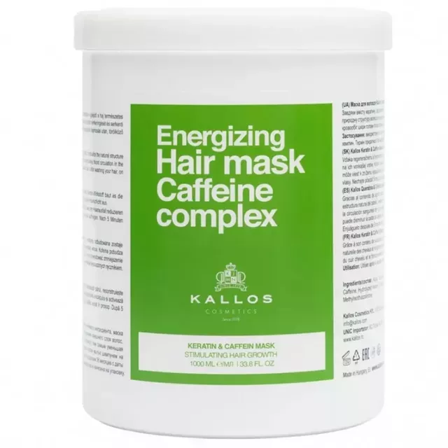 Kallos vlasová maska stimulujúca rast vlasov  - CAFFEINE COMPLEX 1000 ml