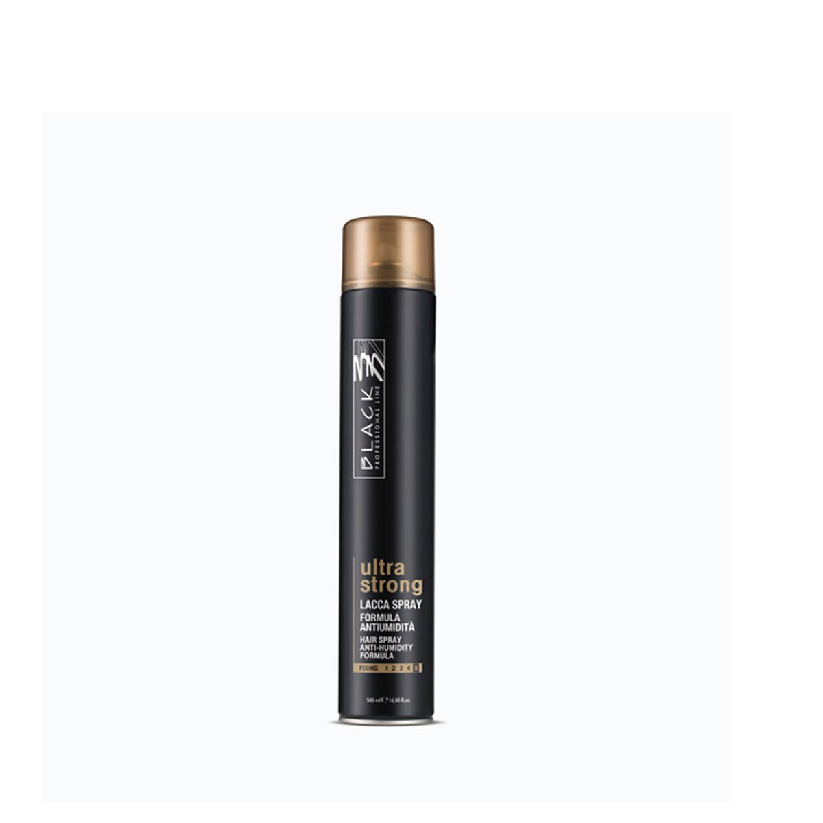 PARISIENNE  BLACK Professional Line - lak na vlasy ULTRA STRONG  500 ml
